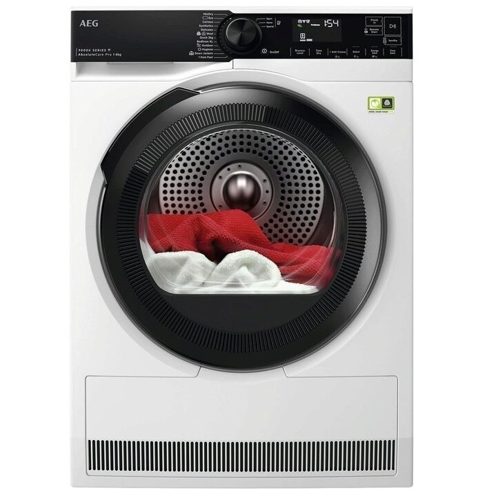 AEG 9000X Series TR948V4BC 8kg Heat Pump Tumble Dryer - A+++-25% Rated - White