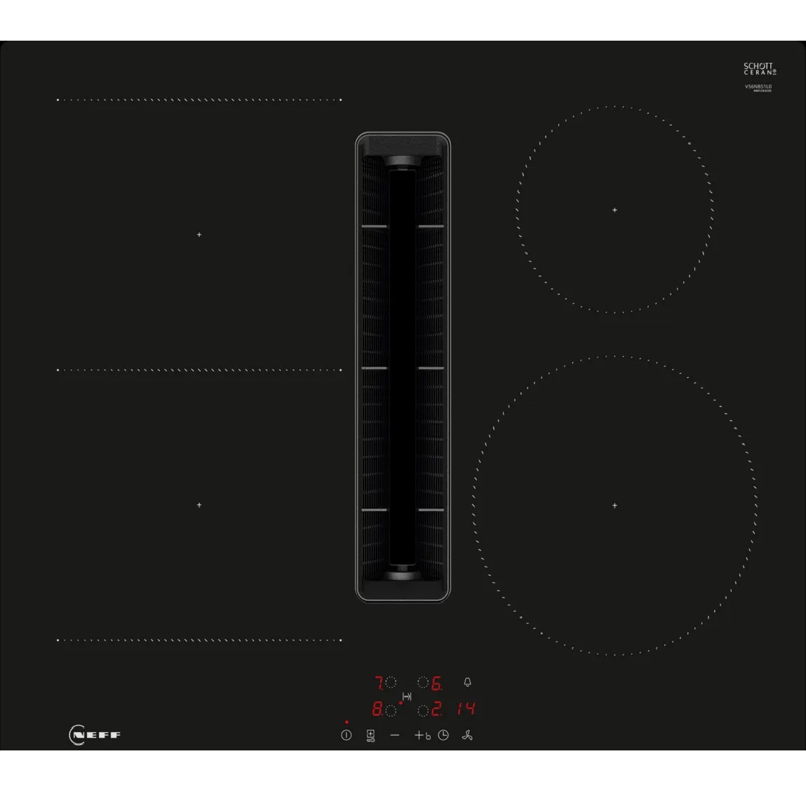 Neff V56NBS1L0 N50 60cm Air Venting Induction Hob - Black
