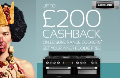 Leisure Cashback upto £200 cashback promotion