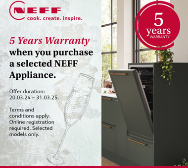 Neff 5 year warranty